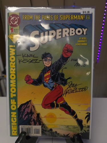 Superboy signed numbered - superboy,